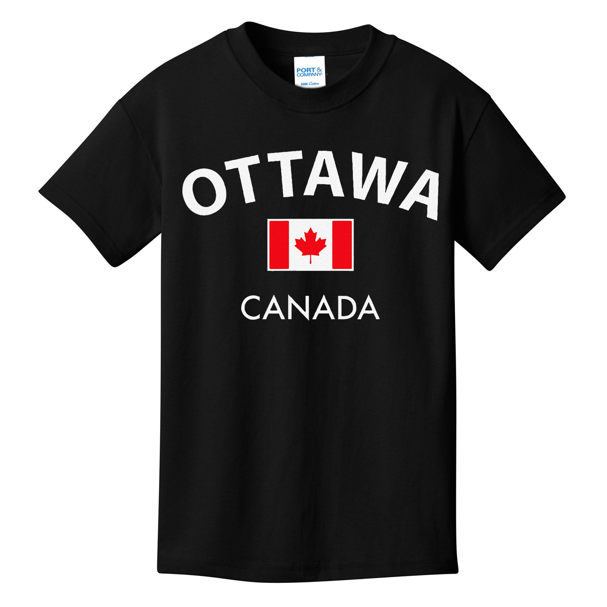 Ottawa Canada Flag Proud Canadian Kids T-Shirt