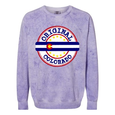 Original Colorado Flag Logo Colorblast Crewneck Sweatshirt