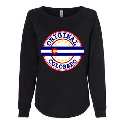 Original Colorado Flag Logo Womens California Wash Sweatshirt