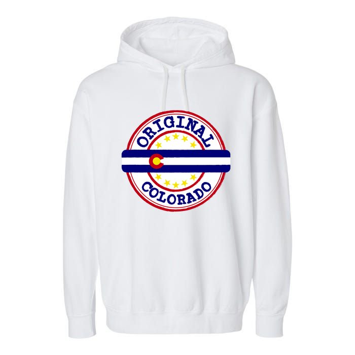 Original Colorado Flag Logo Garment-Dyed Fleece Hoodie