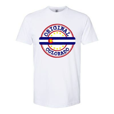 Original Colorado Flag Logo Softstyle CVC T-Shirt