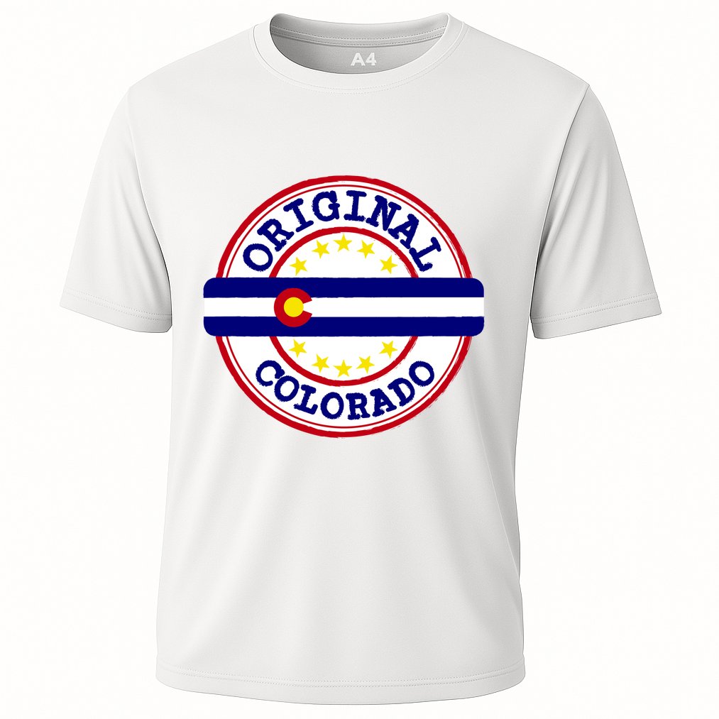 Original Colorado Flag Logo Cooling Performance Crew T-Shirt