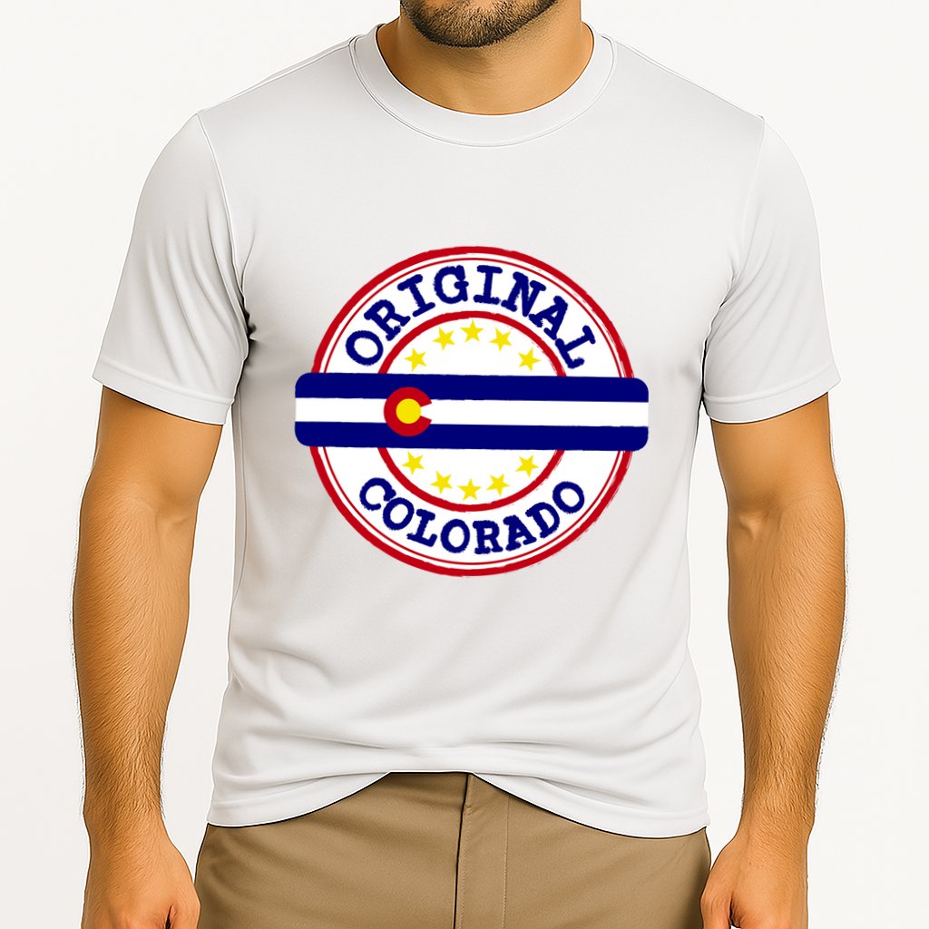Original Colorado Flag Logo Cooling Performance Crew T-Shirt