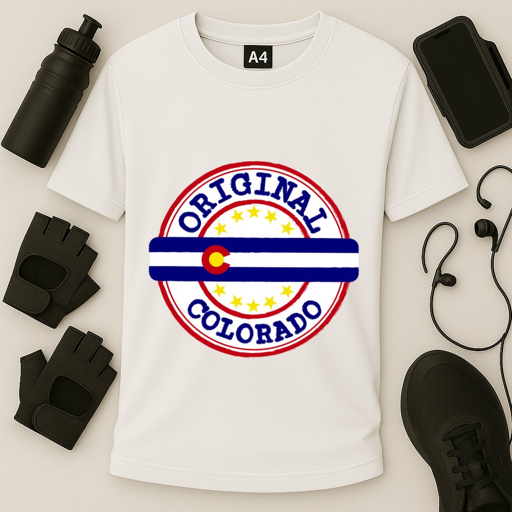Original Colorado Flag Logo Cooling Performance Crew T-Shirt