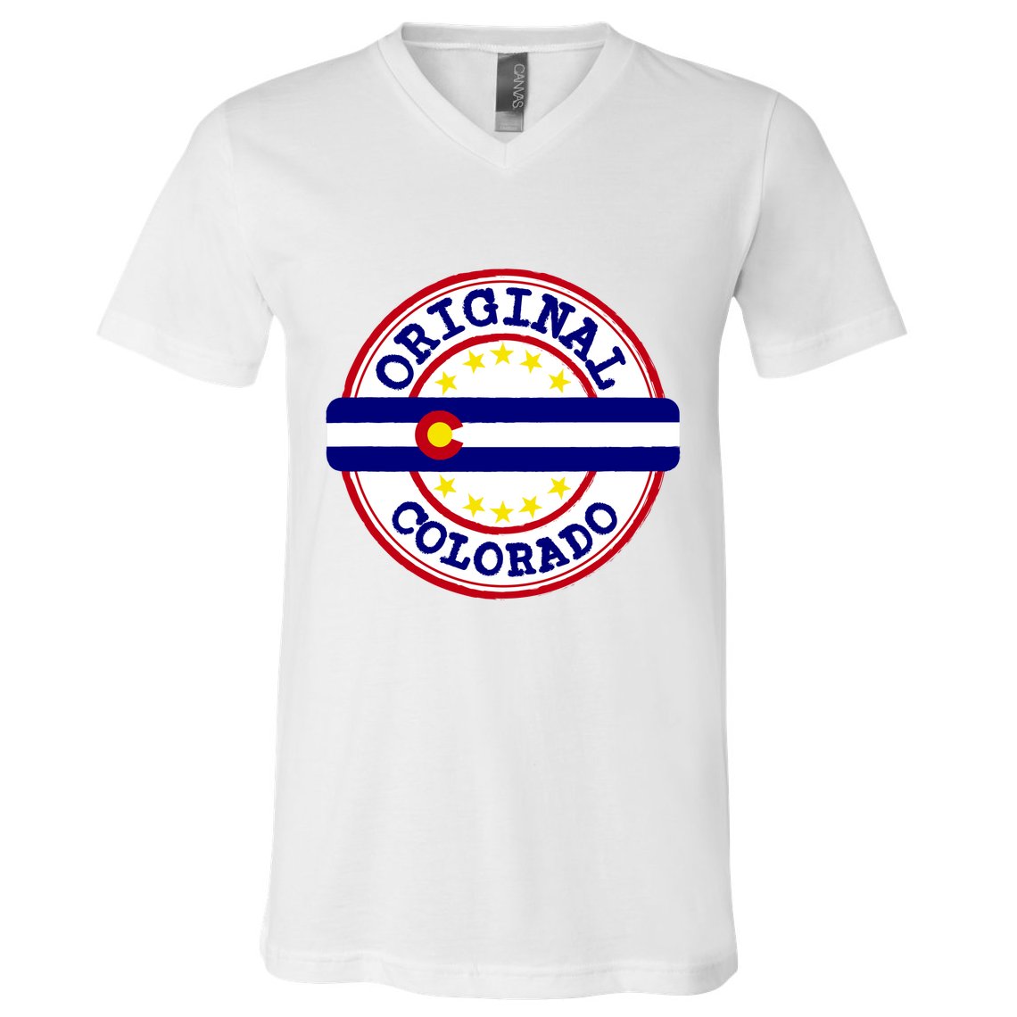 Original Colorado Flag Logo V-Neck T-Shirt