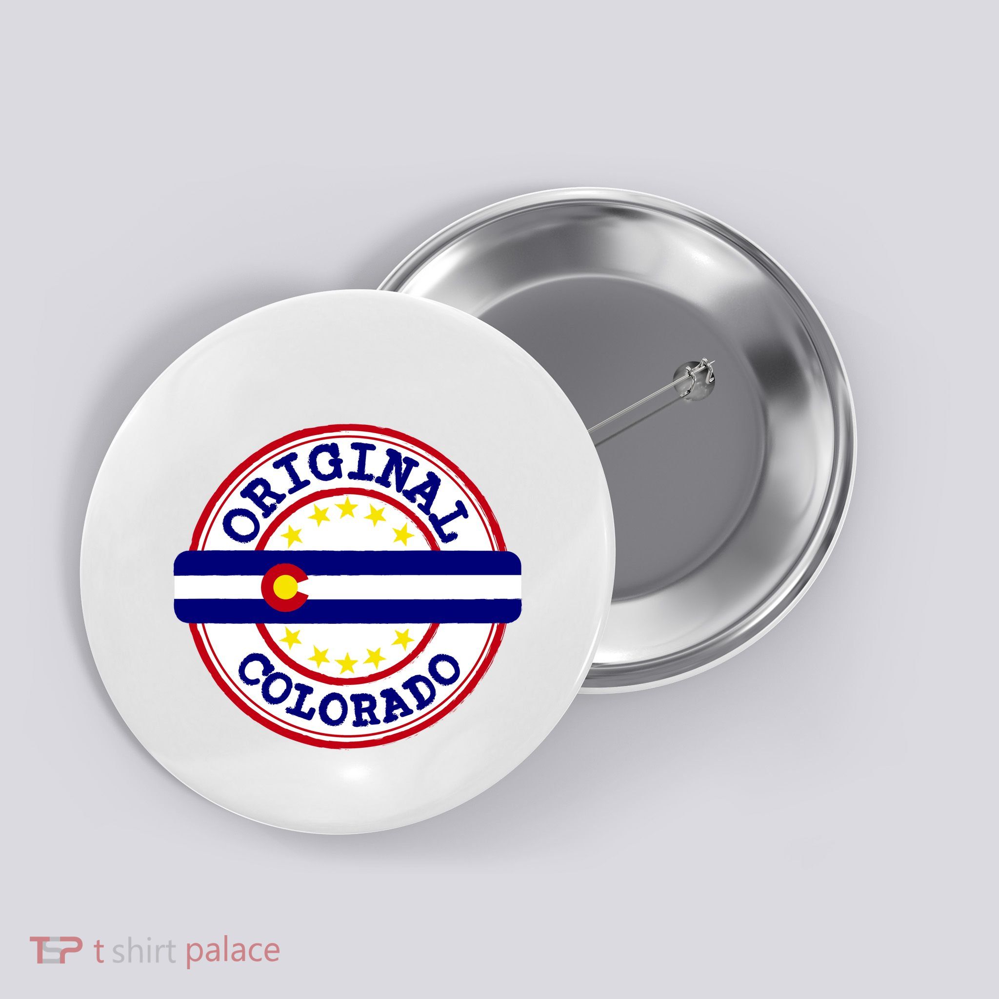 Original Colorado Flag Logo Button