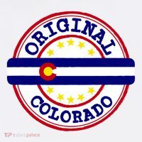Original Colorado Flag Logo Button