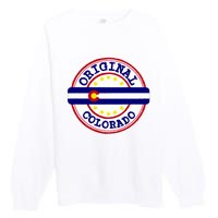 Original Colorado Flag Logo Premium Crewneck Sweatshirt