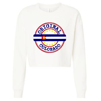 Original Colorado Flag Logo Cropped Pullover Crew