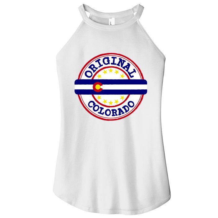 Original Colorado Flag Logo Women's Perfect Tri Rocker Tank