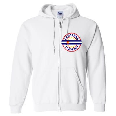 Original Colorado Flag Logo Full Zip Hoodie