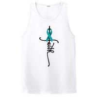 Ovarian Cancer Faith Ovarian Cancer Awareness Support PosiCharge Competitor Tank