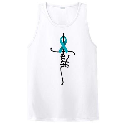 Ovarian Cancer Faith Ovarian Cancer Awareness Support PosiCharge Competitor Tank