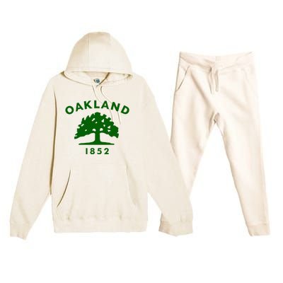 Oakland City Flag State Of California The Bay Area Town Premium Hooded Sweatsuit Set