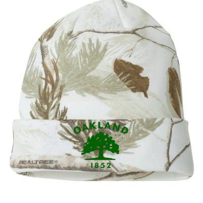 Oakland City Flag State Of California The Bay Area Town Kati Licensed 12" Camo Beanie