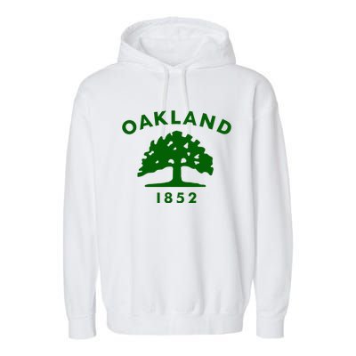 Oakland City Flag State Of California The Bay Area Town Garment-Dyed Fleece Hoodie