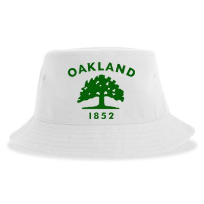 Oakland City Flag State Of California The Bay Area Town Sustainable Bucket Hat