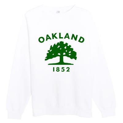 Oakland City Flag State Of California The Bay Area Town Premium Crewneck Sweatshirt