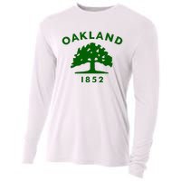 Oakland City Flag State Of California The Bay Area Town Cooling Performance Long Sleeve Crew