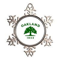 Oakland City Flag State Of California The Bay Area Town Metallic Star Ornament