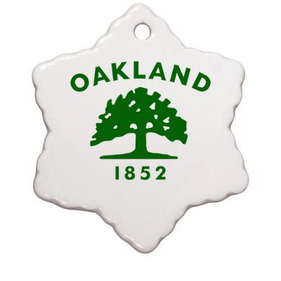 Oakland City Flag State Of California The Bay Area Town Ceramic Star Ornament