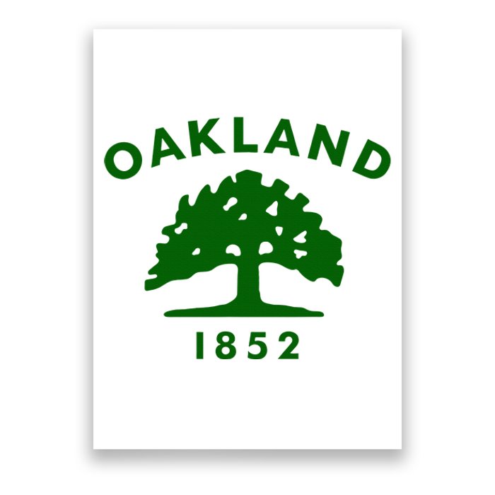 Oakland City Flag State Of California The Bay Area Town Poster