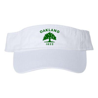 Oakland City Flag State Of California The Bay Area Town Valucap Bio-Washed Visor