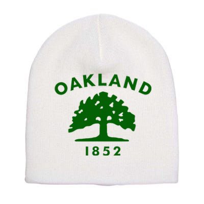 Oakland City Flag State Of California The Bay Area Town Short Acrylic Beanie