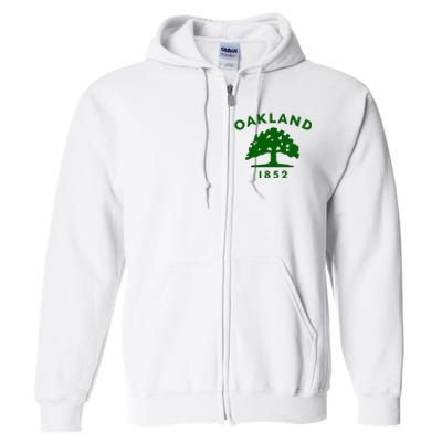 Oakland City Flag State Of California The Bay Area Town Full Zip Hoodie