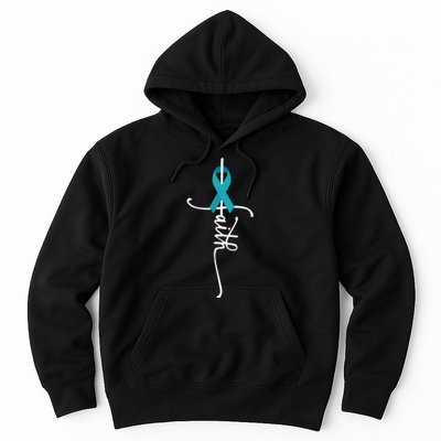 Ovarian Cancer Faith Ovarian Cancer Awareness Hoodie