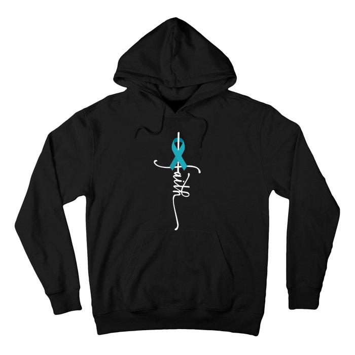 Ovarian Cancer Faith Ovarian Cancer Awareness Hoodie