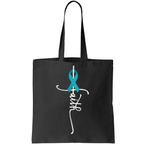 Ovarian Cancer Faith Ovarian Cancer Awareness Tote Bag