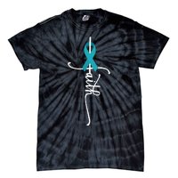 Ovarian Cancer Faith Ovarian Cancer Awareness Tie-Dye T-Shirt