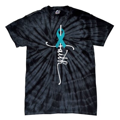 Ovarian Cancer Faith Ovarian Cancer Awareness Tie-Dye T-Shirt