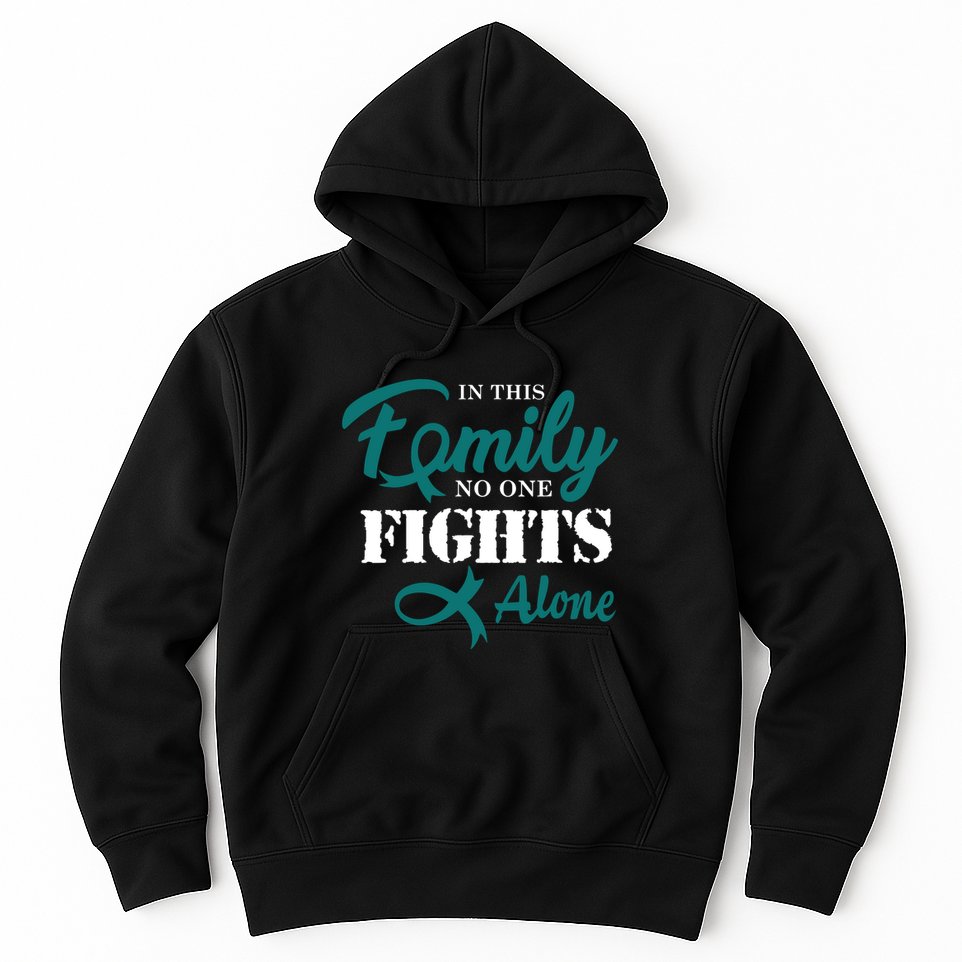 Ovarian Cancer Fight Cancer Ribbon Hoodie