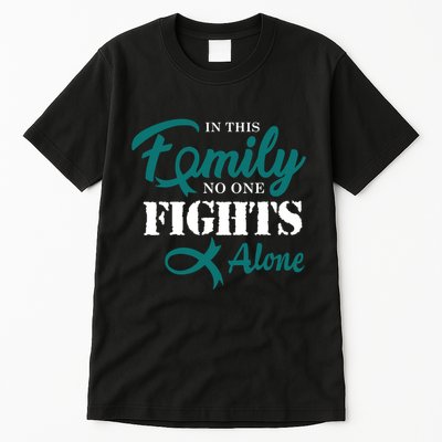 Ovarian Cancer Fight Cancer Ribbon Tall T-Shirt