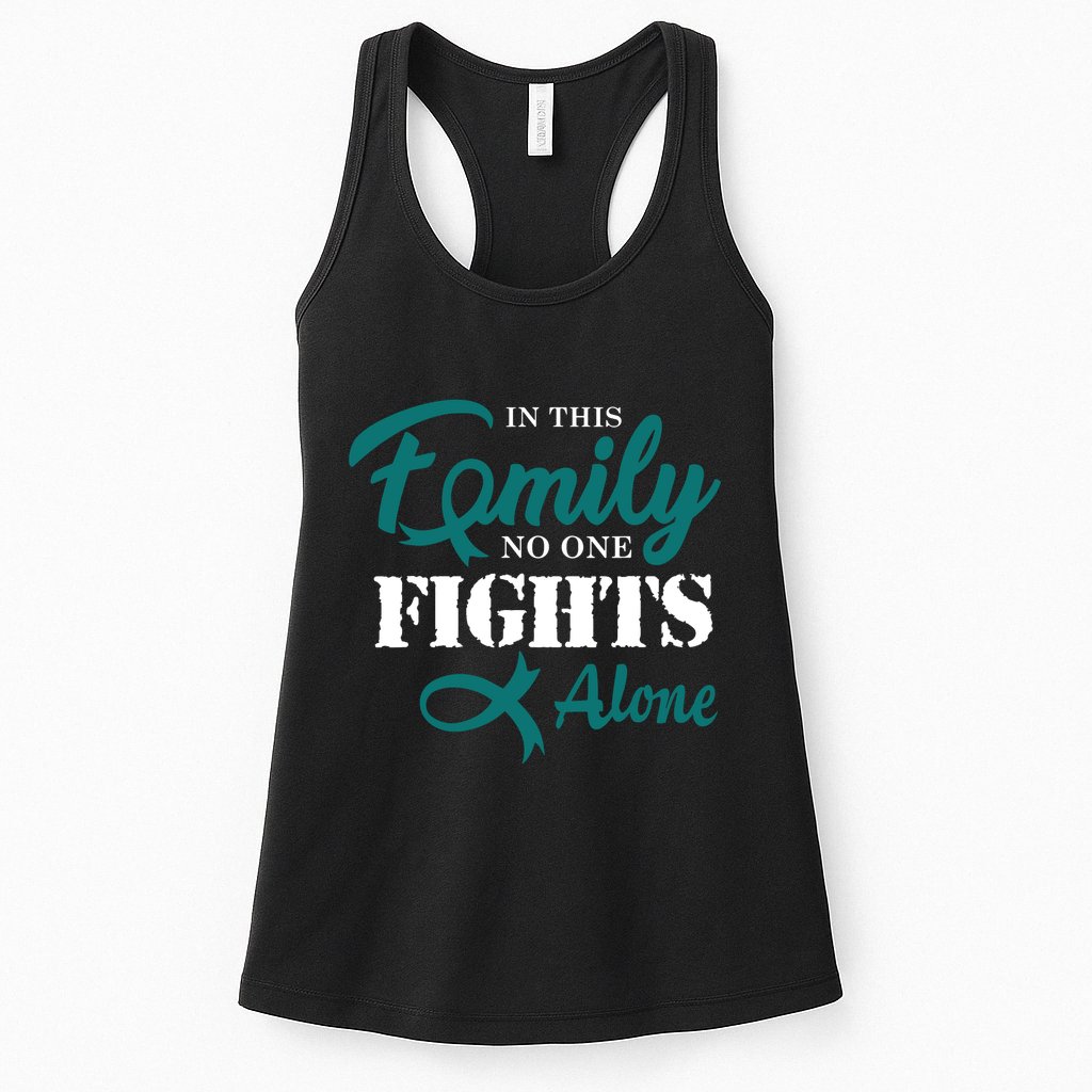 Ovarian Cancer Fight Cancer Ribbon Womens Tank Top