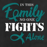 Ovarian Cancer Fight Cancer Ribbon Golf Towel