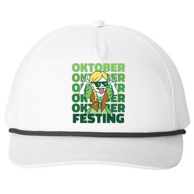 Oktoberfest Celebration Festive German Snapback Five-Panel Rope Hat