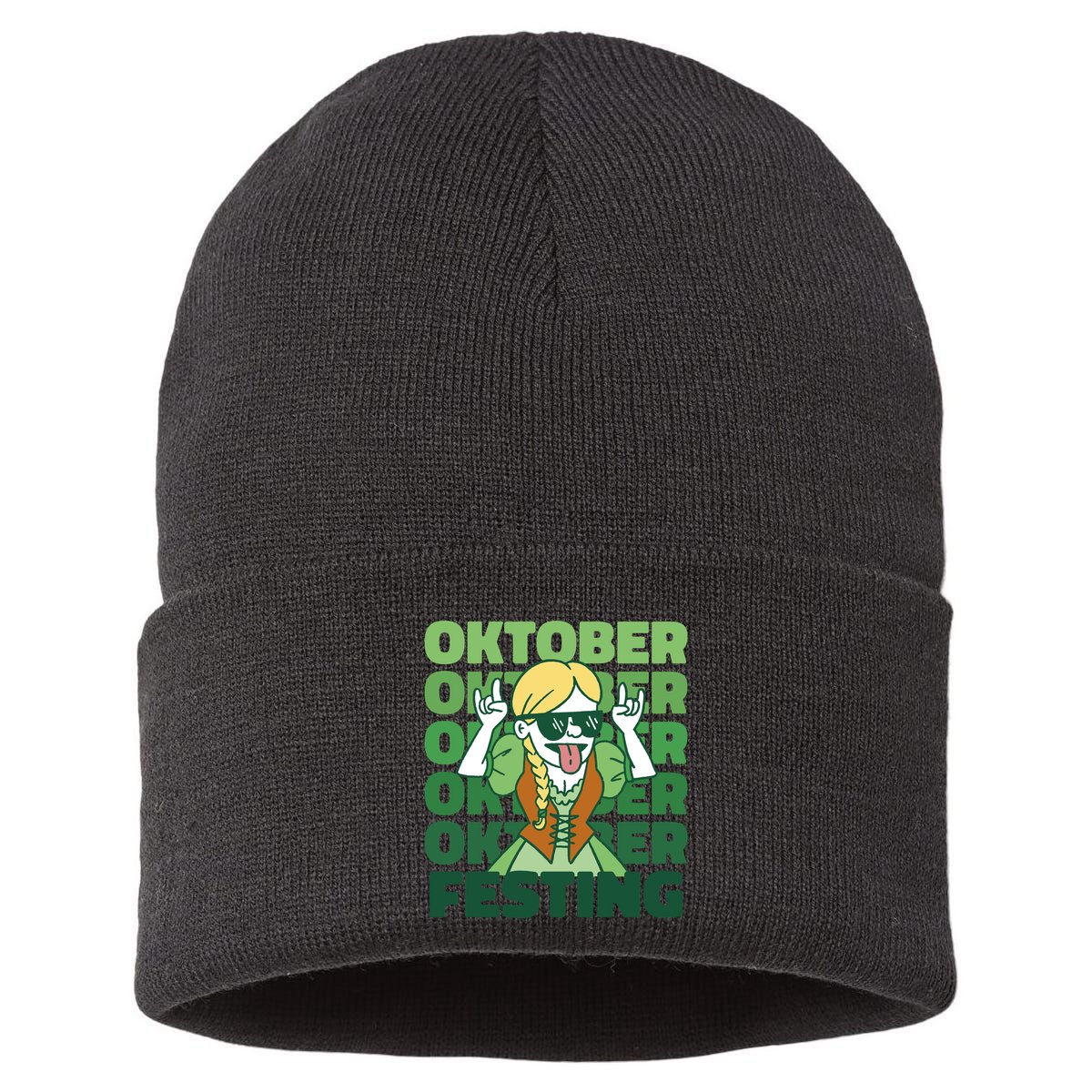Oktoberfest Celebration Festive German Sustainable Knit Beanie