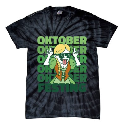 Oktoberfest Celebration Festive German Tie-Dye T-Shirt