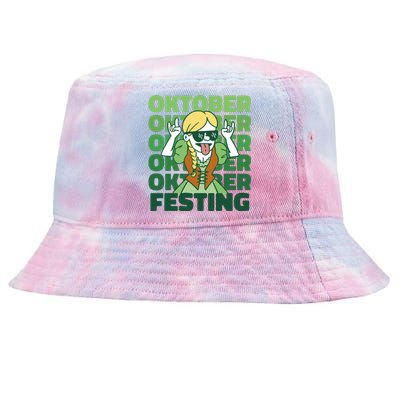 Oktoberfest Celebration Festive German Tie-Dyed Bucket Hat