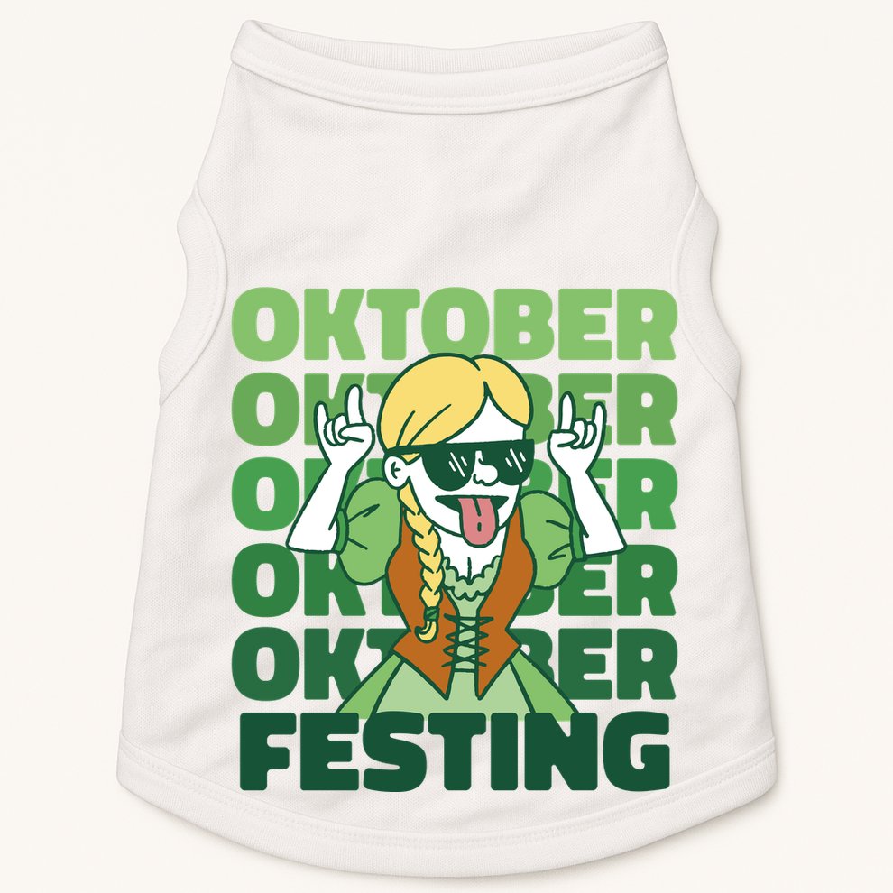 Oktoberfest Celebration Festive German Doggie Tank