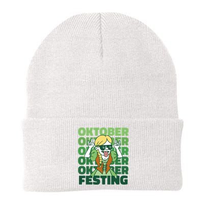 Oktoberfest Celebration Festive German Knit Cap Winter Beanie