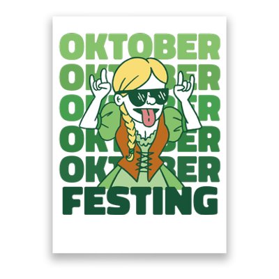 Oktoberfest Celebration Festive German Poster