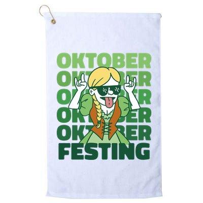 Oktoberfest Celebration Festive German Golf Towel