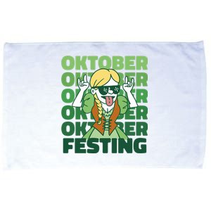 Oktoberfest Celebration Festive German Microfiber Hand Towel