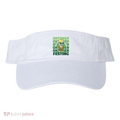 Oktoberfest Celebration Festive German Valucap Bio-Washed Visor