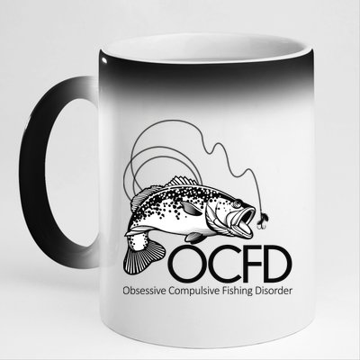 OCFD Fishing 11oz Black Color Changing Mug