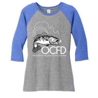 OCFD Fishing Women's Tri-Blend 3/4-Sleeve Raglan Shirt